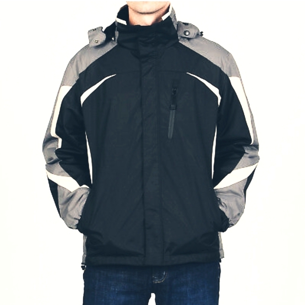 Chaps Mens Zip front Fleece lined Winter Jacket.